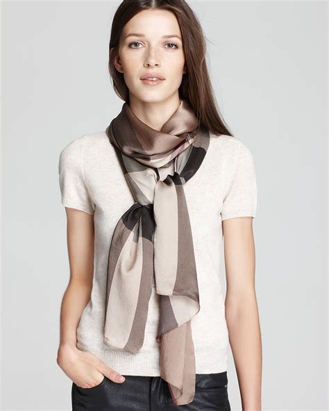 burberry mega check satin silk scarf|Burberry Check Cashmere Scarf .